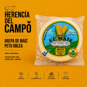 Arepa de Maíz Peto Oblea
